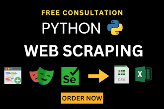 do web scraping, python web scraper for any website