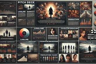 create a stunning pitch deck for your film project, TV series, or screenplay