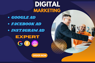be social media marketing, google ads, facebook ad