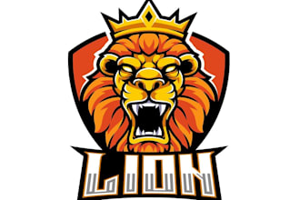 design high quality lion logo with unlimited revision