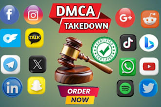 takedown remove instagram reddit tiktok google onlyfans tg facebook under dmca