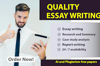 write urgent project, report, essay writing, apa paper and research summary