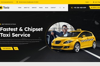 create taxi booking website, chauffeur website, uber booking website