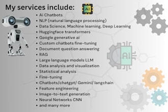 do generative ai, llm, chatbots, nlp projects using chatgpt