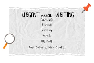 do  research writing,  essay writing, reports and case study