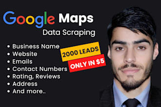 b2b lead generation, enrich email list, data entry, web and google map scraping