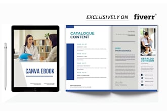 design pdf lead magnet, ebook, workbook and PDF design