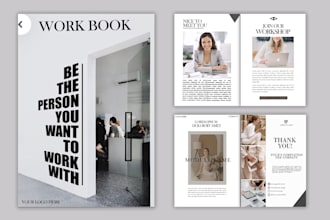 design professional workbook, worksheet and sell sheet for you