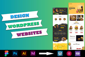 convert figma, xd, PSD to wordpress or elementor, figma to wordpress