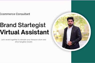 be your expert amazon consultant and amazon account VA