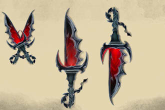 concept art ,game art ,weapon art