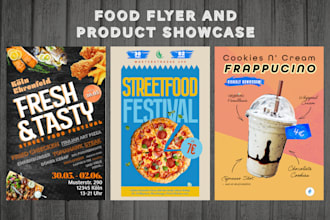 create stunning food posters for cafes, restaurants and events