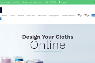 create tailor website and update tailor website