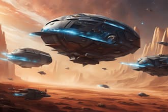 design a spaceship, sci fi illustration and sci fi art