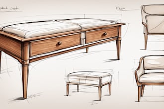 develop industrial and product design concept by sketches