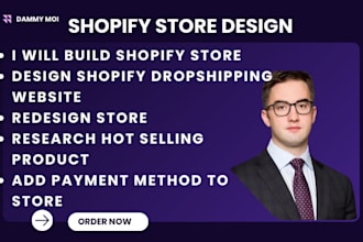build shopify store design dropshipping website redesign shopify website design