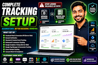 setup facebook pixel, conversion API and ga4 tracking