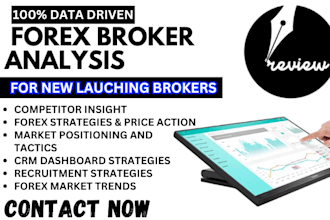 conduct a competitor analysis and research for ne forex broker crypto brokerage