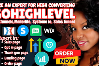 gohighlevel  funnel builder expert, funnelish product sales page, thrivecart pag