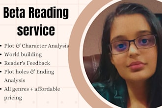 provide professional beta reading for your manuscript