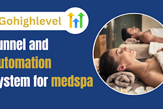 build a gohighlevel funnel and go high level automation system for your medspa