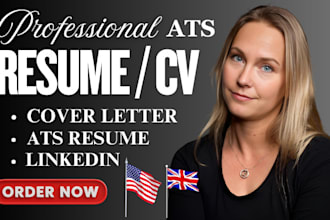provide professional resume writing CV cover letter ats resume writing services