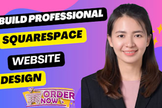 build square space website, design or development square space website