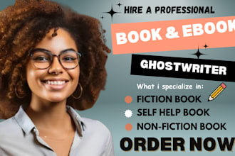 do self help book, fiction book ghostwriter, and romance ghostwriter
