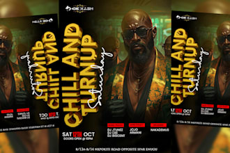 design an outstanding party, club, dj and events flyer in 6hours