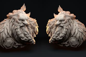 sculpt 3d model character design 3d rendering 3d miniature dnd 3d bjd stl for 3d