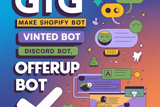 develop facebook marketplace bot, ebay bot, etsy bot, shopify bot in python