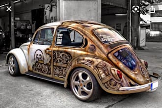 create professional racing car wrap design and other
