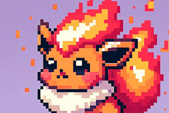 create unique ai generated images for digital pixel art and illustrations