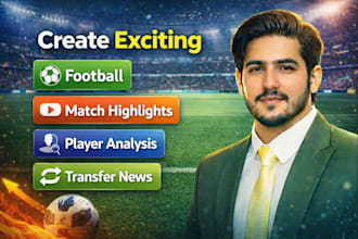 do professional football scriptwriting for youtube content