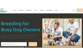 design a pet website pet care website dog training dogs pet care