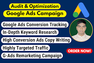 audit, optimize google adwords PPC campaign and conversion tracking by GTM