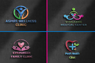 create a medical, dental, health care and clinic logo