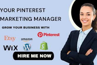 be your pinterest marketing manager SEO optimized create pins, posts and boards