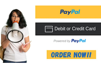 integrate paypal smart button credit,debit card to your ecommerce store