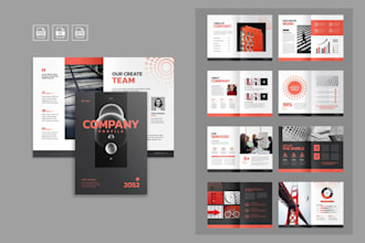 design dutch corporate business brochure design, or UK company profile design
