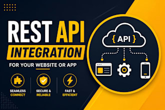 do rest API integration for your website or app