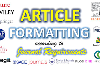 do article formatting according to journal guidelines