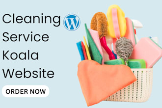 design, redesign booking koala website, cleaning service, home, office cleaning