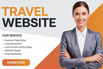 build travel agency website lawyer website tour website hotel booking website