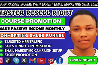 setup email marketing campaign to boost master resell courses sales