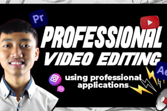 be professional video editing in premiere pro and after effect
