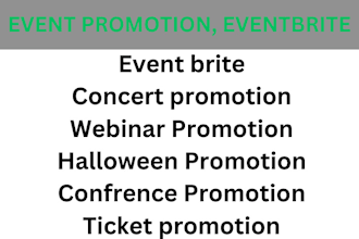 do organic event promotion, eventbrite, halloween promotion, concert