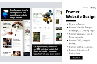 redesign framer website design framer cms framer blog SEO framer landing page