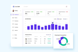 design website applications admin portal, client portal, dashboards etc