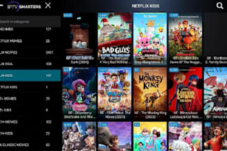 develop iptv app for smart TV, samsung TV, roku tv, live tv, with m3u playlist